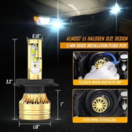 Kit Farol LED 9003 H4 Alta Baixa + Neblina H11 para Honda CR-V CRV 2007-2014 | 22000lm 6000K Branco Plug and Play - imagem 4