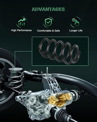 Molas Helicoidais Traseiras SCITOO para Jeep Grand Cherokee 2005-2009 | Conforto e Estabilidade Garantidos - imagem 5