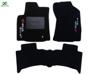 Kit Tapete Carpete Premium Hilux SW4 2018-2020 Preto - Proteção e Estilo - imagem 1