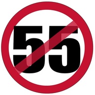 Adesivo Anti Speed Limit Nº 55: Estilo Hot Rod para Carros, Laptops e Mais (7,6 cm) - imagem 1