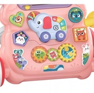 Andador Infantil Musical Didático Rosa - Estimule Aprendizado e Diversão - imagem 4