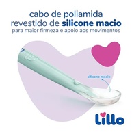Colher de Silicone com Ventosa Lillo - Segura, Macia e Prática para Introdução Alimentar - imagem 3