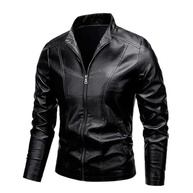Jaqueta masculina com capuz para motociclista, manga comprida, couro sintético inverno outono 2025 Y2K - imagem 5