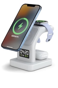 Base Carregadora Mag-Safe 5 em 1: Carregue iPhone, Apple Watch e AirPods com Estilo e Praticidade! - imagem 2