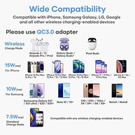Carregador Sem Fio 15W Rápido: Compatível iPhone 16 a 8 e Samsung S23 a S10 - imagem 3