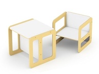 Conjunto Mesa e Cadeira Cubo Montessori Junges - Estímulo à Autonomia Infantil - imagem 5