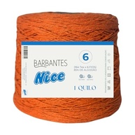 Barbante Parafinado Colorido para Crochê - Fio 6 - 1kg (Laranja) | Ideal para Artesanato e Projetos Manuais - imagem 2