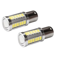 Kit 2 Lâmpadas LED CREE 33 Diodos BA15S 1 Polo - Iluminação Branca Potente - imagem 1