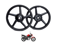 Par de Rodas de Liga Leve Yamaha YBR/Factor 125/150 (Freio a Tambor) - 5 Palitos - imagem 1