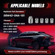 Conjunto Trava de Roda Liga Leve Honda M12x1.5 - Segurança Anti-Roubo para Accord, CR-V, Civic, HR-V - imagem 4