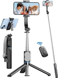 Tripé 360º com Pau de Selfie e Controle Bluetooth: Versatilidade e Liberdade para Suas Fotos! - imagem 4