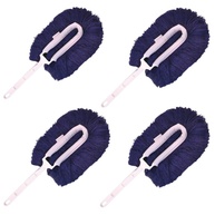Kit 4 Espanadores Eletrostáticos Azul Bralímpia com Cabo – Limpeza Inteligente e Sem Esforço - imagem 1