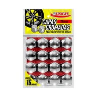 Luxcar: Capas Cromadas Premium para Parafusos de Rodas - Proteção e Estilo - imagem 1