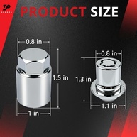 Porcas de Trava de Roda M12x1.5 para Toyota Camry, Highlander, Lexus RX350 - Segurança Premium (Conjunto de 5) - imagem 3