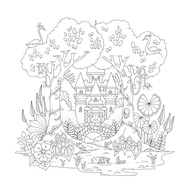 Livro de Colorir Mundos Mágicos: Aventura Encantada para Liberar a Criatividade - imagem 4