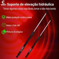 Amortecedor Tampa Porta Mala Peugeot 206 207 Hatch - Suavidade e Segurança - imagem 3
