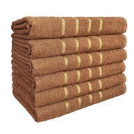 Kit 4 Toalhas de Banho 100% Algodão com Alta Absorção - 70x130cm Dubai Marrom - imagem 1