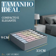 Organizador de Peças Íntimas com 24 Divisórias - Meias, Cuecas, Calcinhas e Biquínis | Compacto e Prático para Gavetas e Armários - imagem 3