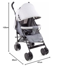 Carrinho de Bebê Cosco Kids Hobby Cinza Mescla: Conforto e Segurança para Passeios Inesquecíveis - imagem 3