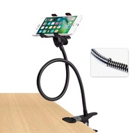 Suporte de Celular Articulado 50cm: Cabo Forte Metal, Clipe 360° para Mesa | Qualidade Premium - imagem 1
