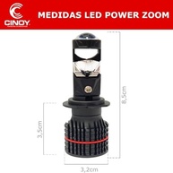 Lâmpada Mini Projetor LED H7 Zoom Slim 6000K - Iluminação Potente e Moderna para Seu Veículo - imagem 4