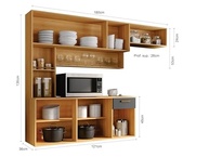 Cozinha Suspensa Moderna 6 Portas 1 Gaveta Balcão Manu - Design Compacto e Estilo - imagem 4