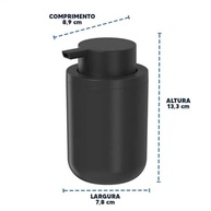 Porta Sabonete Líquido Preto Bold – Design Moderno e Funcionalidade Premium - imagem 3