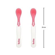 Kit Colher Termossensível Muda Cor - Segurança e Diversão na Introdução Alimentar Buba Rosa - imagem 3