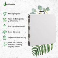 Mesa Portátil 1,80m JARDIMANÍA - Resistente, Multiuso e Compacta | Até 6-8 Pessoas - imagem 4