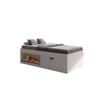 Cama Solteiro Laura com Sapateira e Nicho – Design Moderno e Funcionalidade Completa - imagem 4