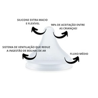 Kit Mamadeiras NUK Perfect Match com Controle de Temperatura - Fluxo Médio - imagem 5