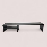 Suporte para Monitor Elevado 80cm Mesa Home Office Gamer - Organizador MDF Preto - imagem 5
