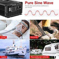 Inversor Onda Senoidal Pura Xijia 2000W 24V para 110V/120V AC - Potência Máxima 4000W para RVs e Emergências - imagem 5