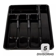 Organizador de Talheres para Gaveta com 5 Divisórias - Design Moderno e Prático - imagem 4