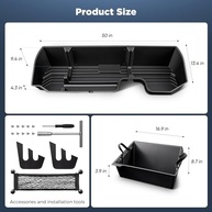 Organizador de Assento Traseiro para Chevy Silverado & GMC Sierra 1500/2500HD/3500HD (2019-2025) - imagem 3