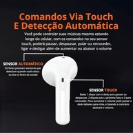 Fone de Ouvido Bluetooth 5.4 AGold Premium: Som Imersivo, 16h Bateria e Cancelamento de Ruído - imagem 4