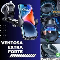 Suporte de Celular para Carro Anti Queda: Fixação Segura no Painel e Vidro para GPS e Waze - imagem 4