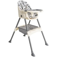 Cadeira de Alimentação Papinha 2 em 1 Cinza Floral - Segurança e Conforto para Bebês a Partir de 6 Meses - imagem 2