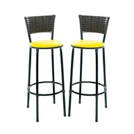 Kit 2 Banquetas Altas Argila para Cozinha e Área Gourmet - Design Moderno e Conforto - imagem 1