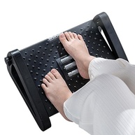 Banquinho Apoio para os Pés com Altura Ajustável 6 Níveis | Ergonômico com Rodas de Massagem e Design Moderno - imagem 1