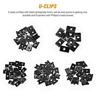 Kit Completo 170 Peças Clipes U e Parafusos para Carros - Reparo Universal Painel e Porta - imagem 5