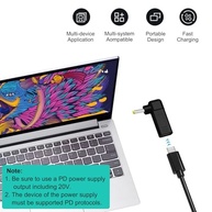 Adaptador USB-C para DC 4.0x1.7mm: Carregue Seus Dispositivos com PD 20V/3A! - imagem 5