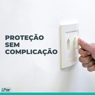 Protetor de Tomada Sfor | Segurança Elétrica para Bebês e Crianças | 50 Unidades Brancas - imagem 4