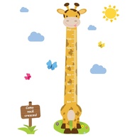 Adesivo de Parede Girafa Régua de Crescimento Infantil - 146cm Amarelo | Decore e Acompanhe o Crescimento com Estilo - imagem 1
