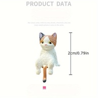 Decoração de Painel de Carro: Kit 4 Gatinhos Fofos em ABS para Personalizar seu Veículo - imagem 3