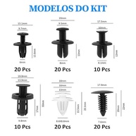 Kit 100 Presilhas Plásticas Universais para Carro: Fixação Segura e Organizada - imagem 5