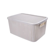 Caixa Organizadora 14L com Tampa Trama - Plasútil | Organize com Estilo e Segurança - imagem 1