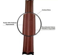 Veda Porta Protetor Marrom 120cm: Adeus Insetos, Poeira e Umidade! - imagem 2