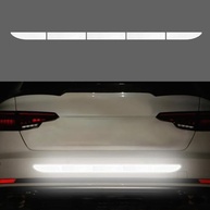 Adesivo Refletivo de Segurança para Carro - Vinil Premium para Para-choque e Porta-malas (Branco) - imagem 3