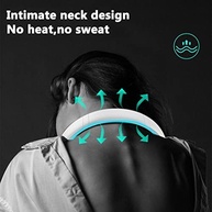 Mini Ventilador de Pescoço Portátil Recarregável 3 Velocidades Azul - Liberte Suas Mãos com Refrigeração Inteligente - imagem 4